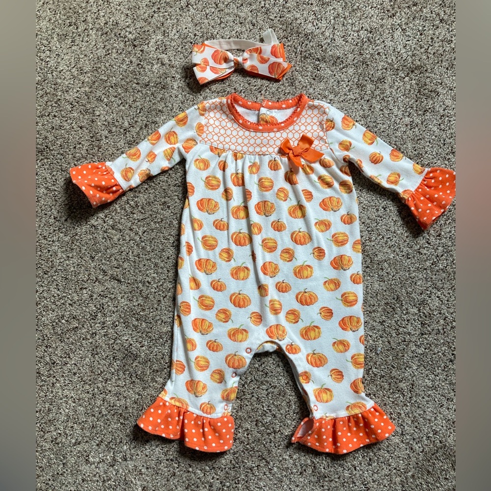 Baby Essentials Pumpkin Romper